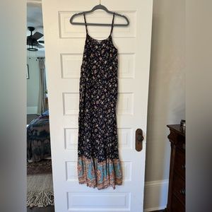 Boho wide leg jumper with pockets, EUC